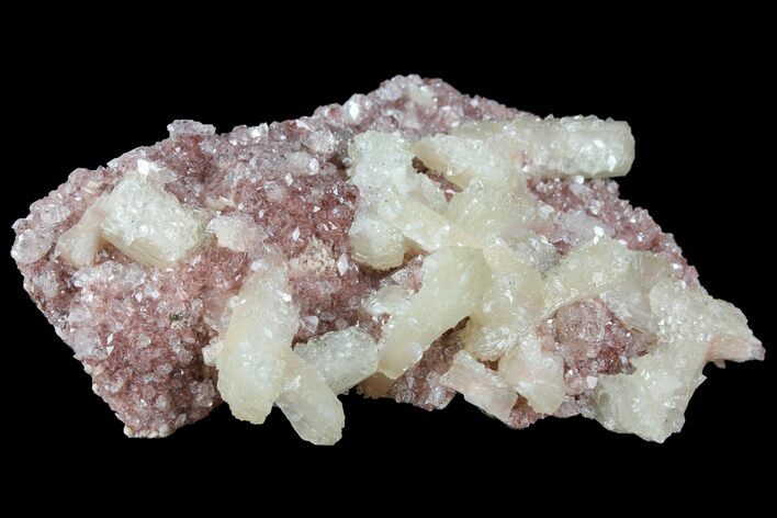 Stilbite and Apophyllite Crystal Cluster - India #97842